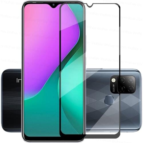 2.5D Full Glue Glass For Infinix Hot 10T Screen Protector Tempered Glass For Infinix Hot 10T Protective Film For Infinix Hot 10T