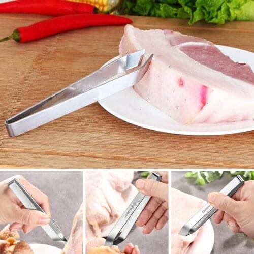 1PC Fish Bone remover Stainless Steel Fishbone Tweezers Tongs Practice Skin Removal Pliers Pincer Seafood Tools