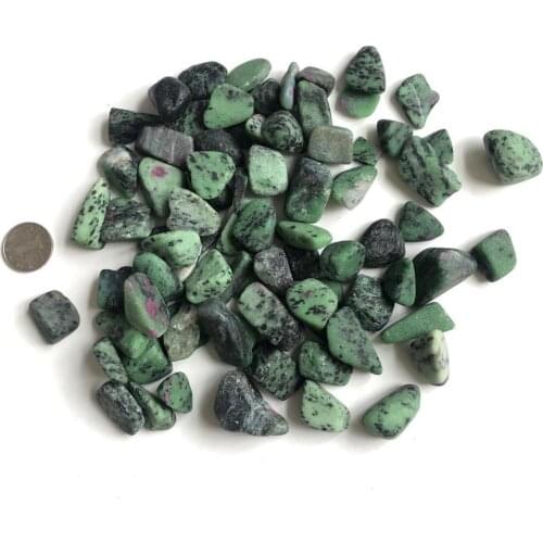 100g Rubys Zoisite Tumbled Stone Irregular Polished Natural Rock Quartz Chakra Healing Decor Minerals Collection