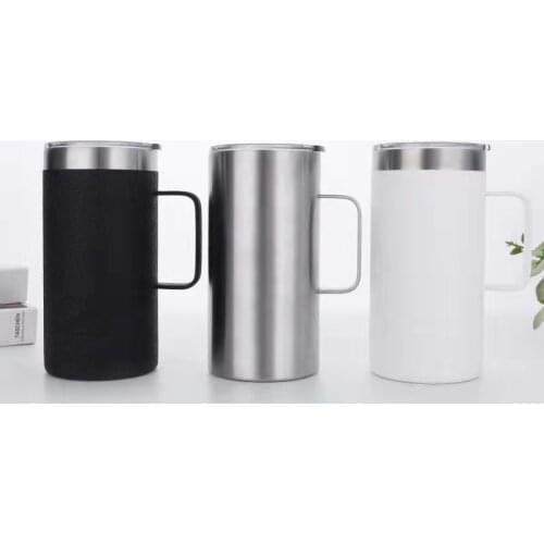 2021 New Arrivals 20oz Stainless Steel Vacuum Insulated Tumbler Cups Wholesale Coffee Mug With Lid And Handle