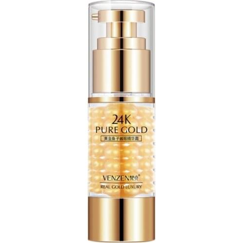 24K Gold Caviar Eyes Serum Anti-Wrinkle Remover Dark Circles Eye Cream Against Puffiness Anti Aging Ageless Instantly