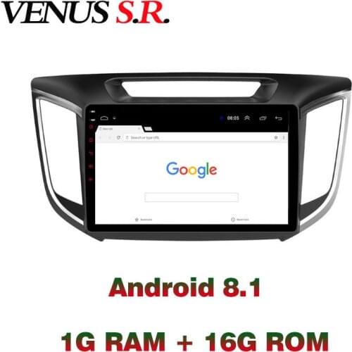 VenusSR Android 8.1 2.5D car dvd for Hyundai Creta IX25 Radio 2014-2017 2018 multimedia headunit GPS Radio stereo gps navigation