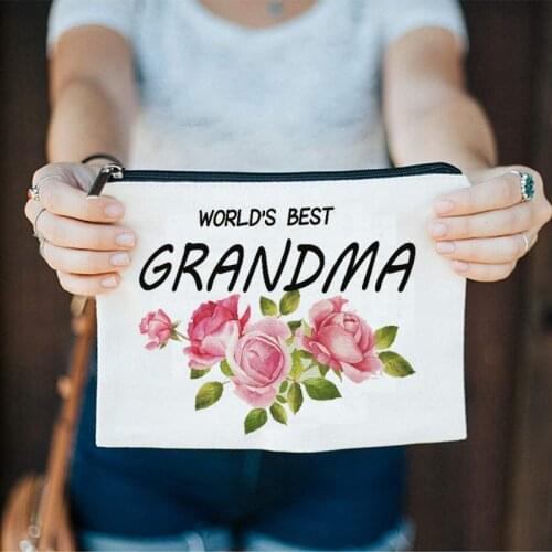 Grandma sister Auntie aunt New Mom Pregnancy Announcement Baby Shower Reveal Party Birthday Christmas gift present Cosmetic Bag