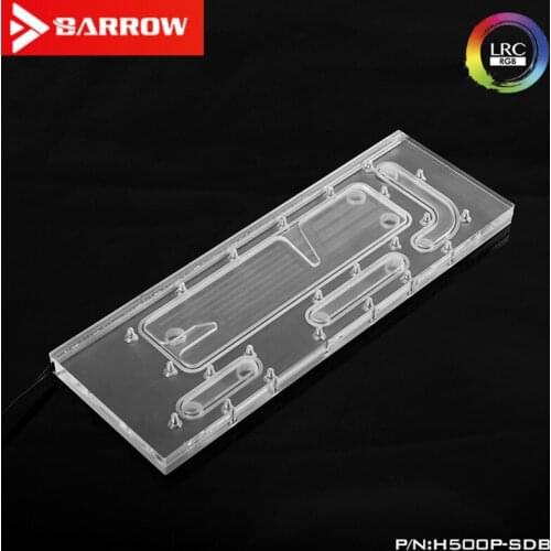 Barrow Cooler Master H500P case special water channel integrate board For Intel CPU Water Block & Single GPU Building