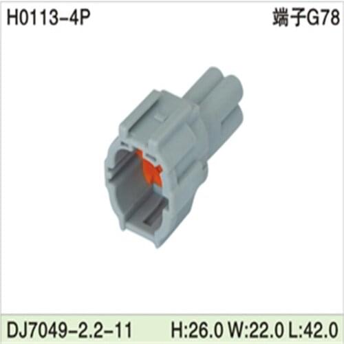 Free shipping 500pcs DJ7049-2.2-11 4Pin 2.2mm AMP Car Electrical Wire Connectors for VW,BMW,Audi,Toyota,NISSAN AND other