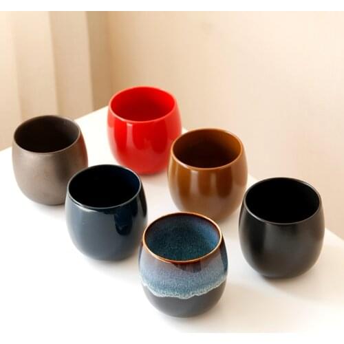 Large ceramic teacup Porcelain teacup Kungfu tea set Cup tea set Personal single cup Household master Household ceramic products