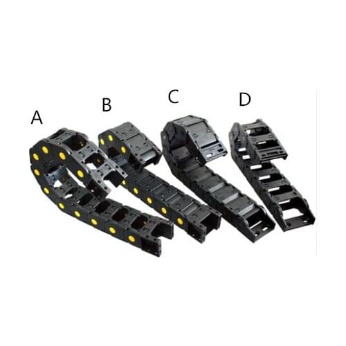 Transmission Chains 25*38 mm 1M Plastic Towline Drag Chain Machine L1000mm for CNC Router Tools 25mm*38mm