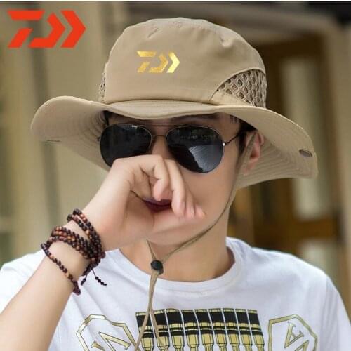 Daiwa Fishing Cap Male Summer Mountaineering Casual Hat 2020 Summer Outdoor Sun Hat Big Eaves Sun Hat
