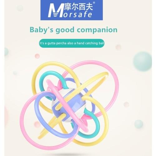 0-12 Months Baby Teethers Toy bebes Ball Toy Rattles Develop Baby Intelligence kids Toys Plastic Hand Bell Rattle