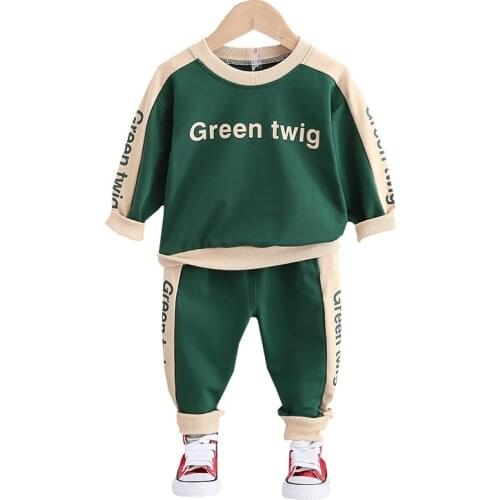 Children Baby Boys Girls Clothes Spring Autumn Cotton Jacket Pants 2Pcs/sets Out Kids Fashion Toddler Casual Clothing Tracksuits