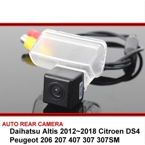 For Daihatsu Altis Peugeot 206 207 407 307 307SM Citroen DS4 SONY Car Parking Waterproof Reverse Backup Rear View Camera HD CCD