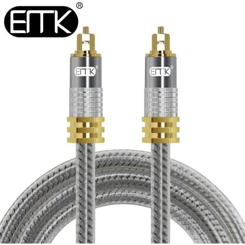 EMK PS4 Digital SPDIF Fiber Optical Toslink to toslink Audio Cable OD8.0