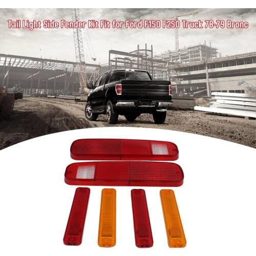 Tail Light Car Side Fender Kit Fit for Ford F150 F250 Truck 78-79 Bronco