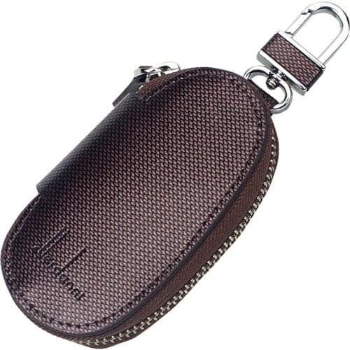 2016 Rushed Hot Sale Unisex Solid Fashion Genuine Leather Trunk Car Styling Wallet Key Bag K002