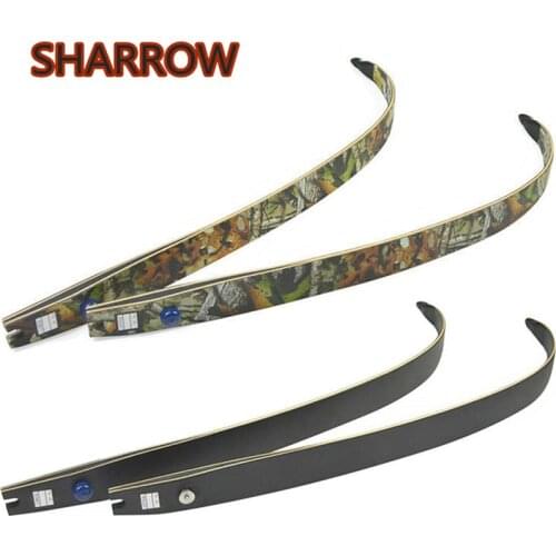 30-55lbs Archery ILF Recurve Bow Limbs 64" Takedown Bow F166 Camo Bow Limb Outdoor Shooting Competition Game Bow Accessories