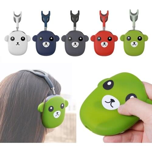 Cute Cartoon Silicone Case for AirPods Max Wireless Headphone Scratchproof Protective Cover Sleeve for Air Pods Max Accessories