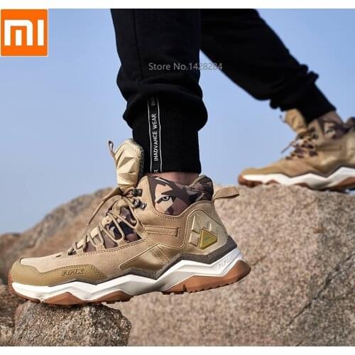 Youpin man Women Hiking Shoes Waterproof Trekking Boots High Top Climbing Fishing Sports Shoes Couple Rubber Sole sneakers