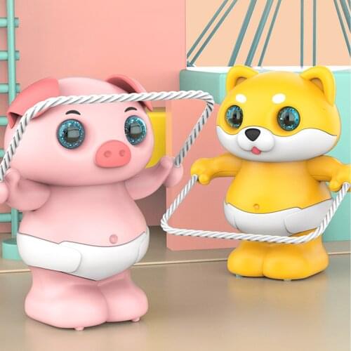 Musical Skipping Rope Animal Toy With Lights And Sounds Creative Electric Rope Skipping Cartoon Animal Toy For Kids Gift