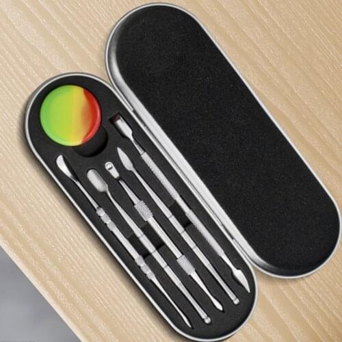 1Set Shisha Hookah Set Cleaning Oil Spoon Fork Stainless Steel Smoking Tobacco Pipe Cigarette Accessories Cachimba Nargile