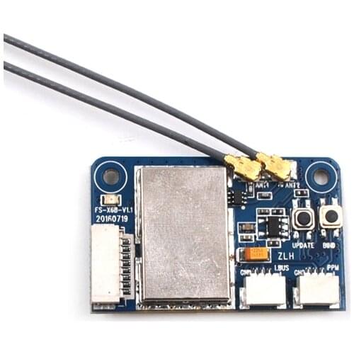 Flysky FS X6B 2.4G 6 CH AFHDS2A PWM Receiver W/ Voltage Sensor For FS-i10 FS-i8 FS-i6 FS-i6 Remote Control