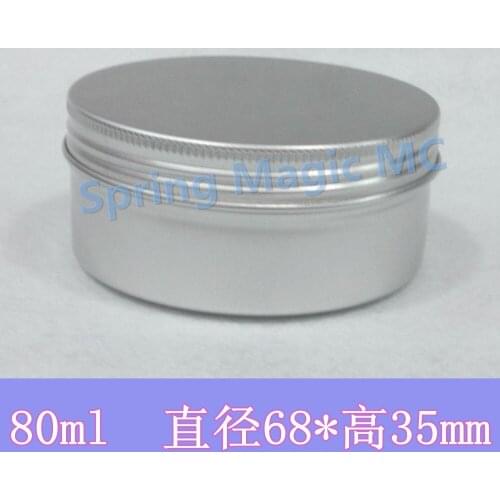 80g Empty Aluminum Cream Jar Tin Hair wax Cream Case Cosmetic Pot Lip Balm Eye Cream Packaging DIY Containers Nail Crafts Cans