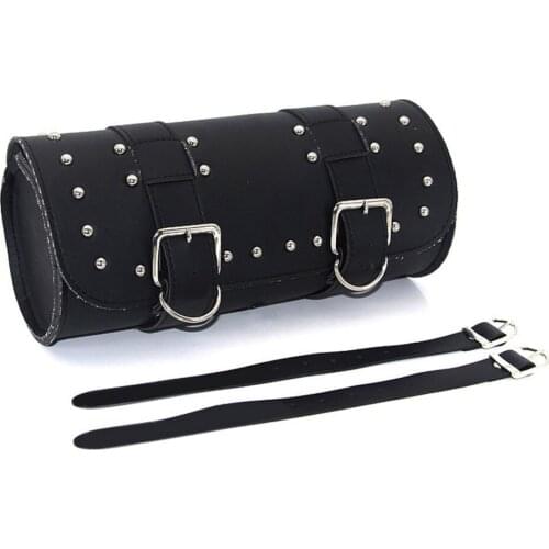 Motorbike Saddlebags Travel Luggage Motorcycle Bag Sports Bike Gift For Men PU Black Tool Waterproof Durable Weather Resistant