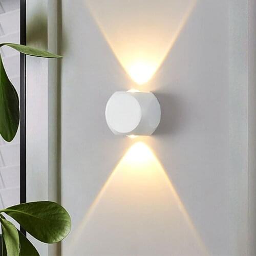 Outdoor Lights Led Outdoor Wall Light Exterior Wall Light Wall Mounted Black LED Bulbs 60 Foyer Modern Balcony Hallway Courtyard