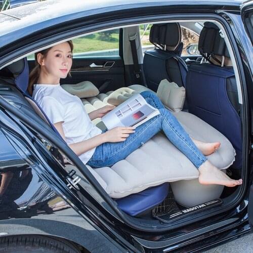 Universal Car Inflatable Mattress Multifunction SUV Inflatable Air Mattress for Car Back Car Travel Bed with Pillow Sofa