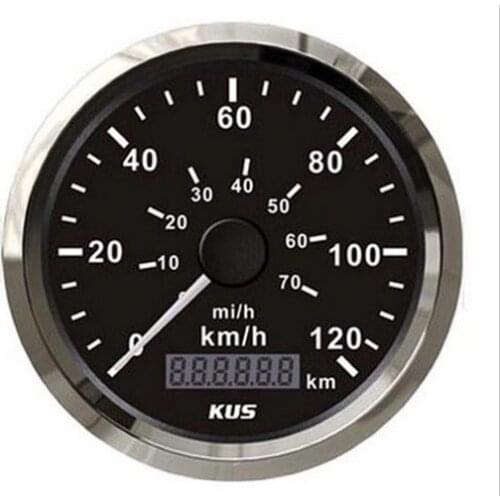 KUS 85mm Speedometer Velometer 120km/h 12V/ 24V for car truck normal impulse