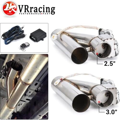 VR - Universal Stainless Steel 2.5" / 3" Dump Valve Electric Exhaust Cutout Cut Out with Wireless Remote VR-CT93