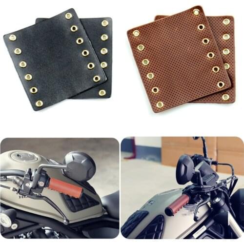 1 Pair Motorcycle Modification Parts Retro Leather Handle Cover Grip Protective Cover For Honda Rebel CM300 CM500 Accessories