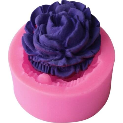 1PCS Food Grade Silicone MINI Beautiful Rose Shape For Silicone Cake Molds, Fondant Cake Decoration Free Shipping