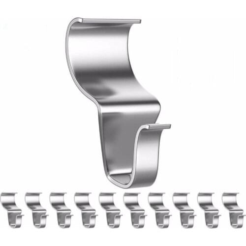 New Hot Hot Sale Hooks 2PC Door Hook Stainless Steel Kitchen Cabinet Clothes Home Storage Hanger Organizer