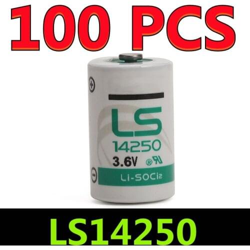 100PCS Original New For SAFT 3.6V 14250 LS14250 1/2AA Cells For Meter Electronic Equipment PLC Lithium Battery