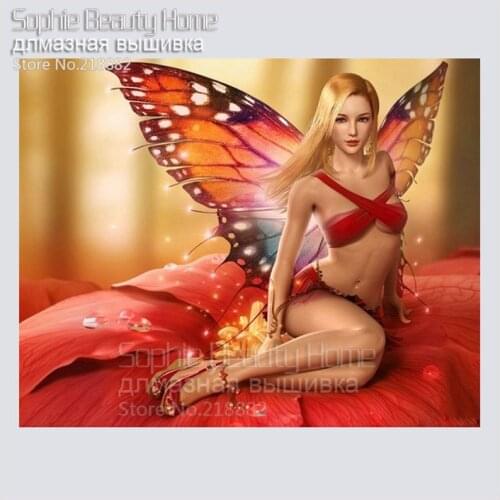 2018 Time-limited Home Beauty 3d Diy Full Diamond Painting Embroidery Kits Dmc Rhinestone Cross Stitch Picture Mosaic Angel