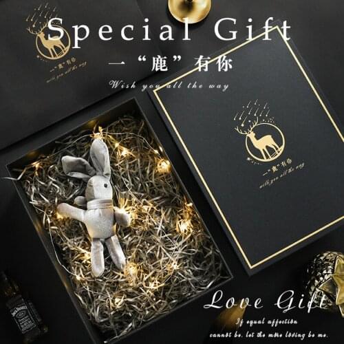 AVEBIEN Bronzing Printing Rectangular Packaging Gift Box Creative Wedding Birthday Party Supplies Gift Box коробка для подарка