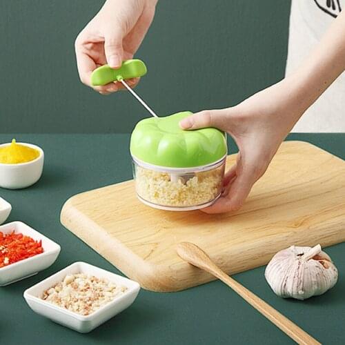 Diy Household Garlic Grinder Mini Manual Garlic Grinder Ginger Grinder Box Kitchen Labor-saving Garlic Meat Cutting Tool