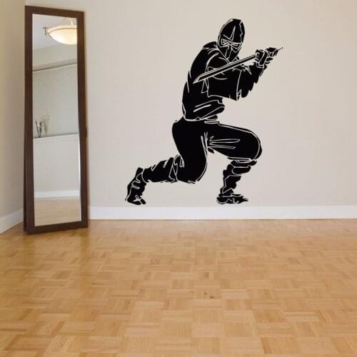 Kendo Wall Sticker Warrior Ninja Poster Vinyl Art Wall Decals Home Decoration Decor Mural Kendo Samurai Decal