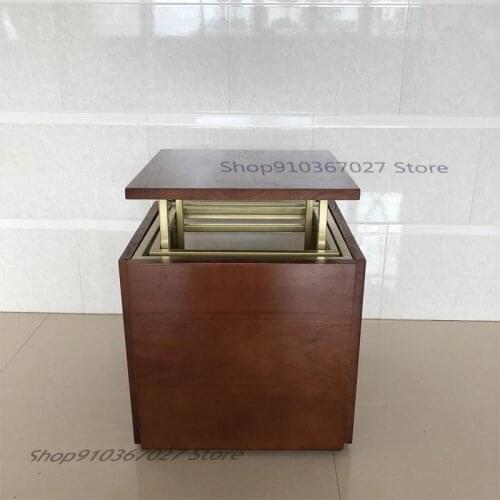 Creative Solid Wood Cube Stool Living Room Storage Bench Multifunctional Combination Shoe Changing Stool Home Square Stool