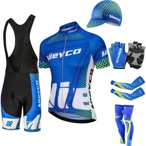 Mieyco Team 2021 Cycling Kit Suits With Shorts Bike Clothing Mens Quick Dry Pro Fot Bicycle Set Summer Breathable Jersey Set