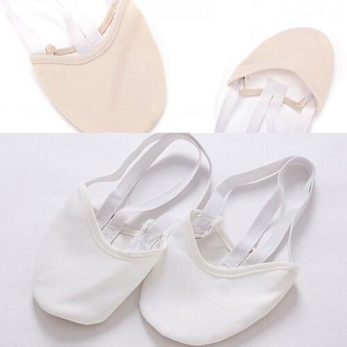 2019 New 1 Pair Soft Half Socks Ballroom Art Gym Accessories Ginastica Elastic Dance Shoes Gymnastics Rhythmic Gymnastics Shoes