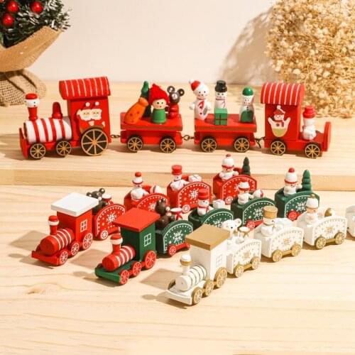 Merry Christmas Train Set Toy Presents Chrisrmas Home Decor Pendant Ornaments Christmas Gift for kids Navidad 2020 New Year 2021