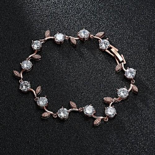 New Micro-inlaid Zircon Bracelet Fashion Trend Wild Bracelet Wedding Bridal Party Jewelry Dress Up