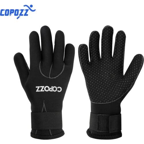 COPOZZ 3mm Neoprene Men Women Keep Warm Scuba Diving Gloves Windsurfing Surfing Spearfishing Snorkel Fisher Gloves Anti Scratch