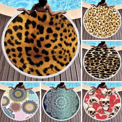 Leopard Geometric Striped Skull Sea beach towel Pareo beach Beach towel large beach towels For home microfiber towel beach towel
