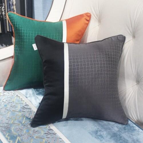 Luxury Home Decorative Cushion Covers Patchwork Striped Pillow Cases Throw Pillows for Sofa Bedroom Living Room