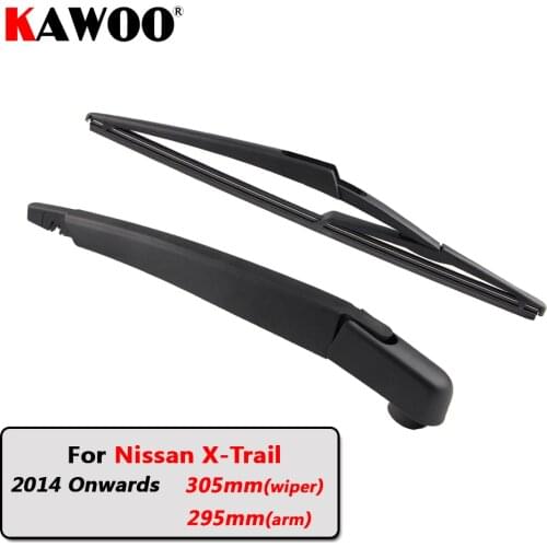 KAWOO Car Rear Wiper Blade Blades Back Window Wipers Arm For Nissan X-Trail Hatchback (2014 Onwards) 305mm Auto Windscreen Blade