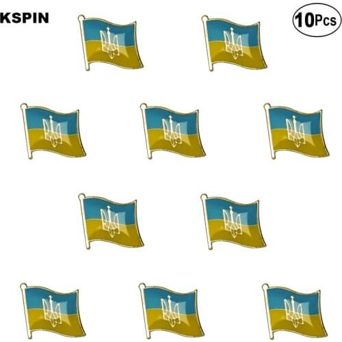 Ukraine Flag Lapel Pin Flag badge Brooch Pins Badges 10Pcs a Lot