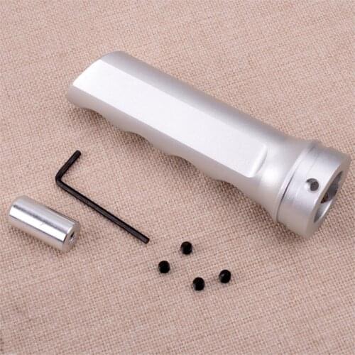 Universal Silver Aluminum Alloy Car Handbrake Cover Handle Protector Hand Brake Sleeve Kit Accessories