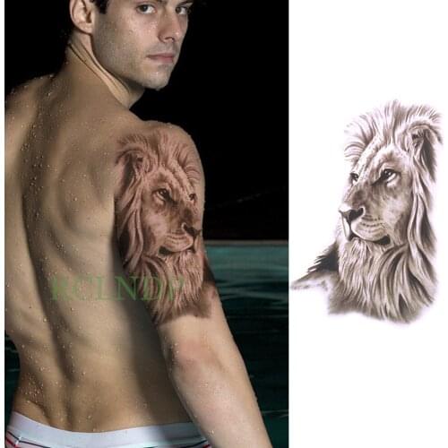 Waterproof Temporary Tattoo Sticker lion king tatto stickers flash tatoo fake tattoos for men